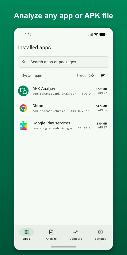 APK Analyzer screenshot 1
