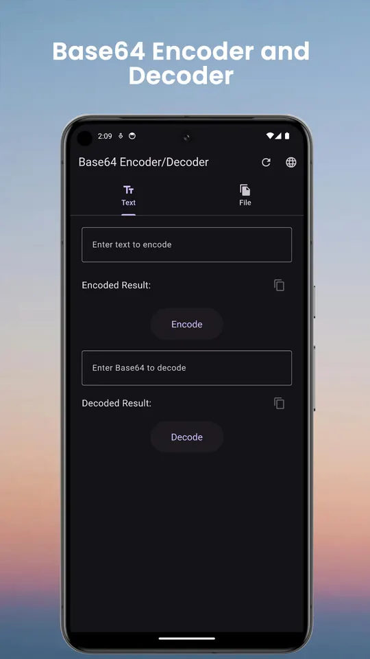 Base64 Encoder Decoder screenshot 1