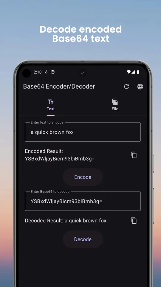 Base64 Encoder Decoder screenshot 3