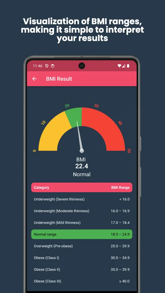 BMI Calculator screenshot 1