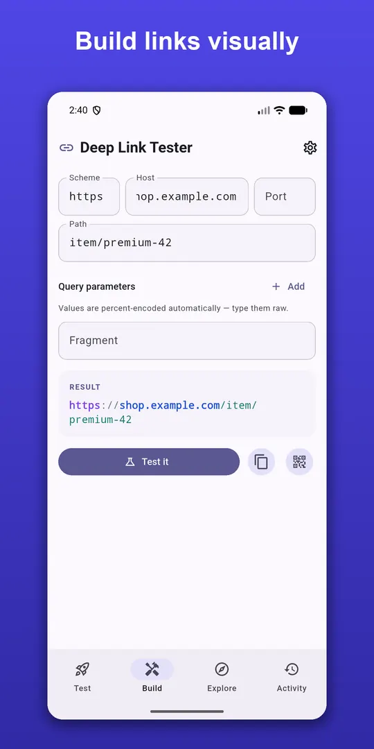 Deep Link Tester screenshot 4