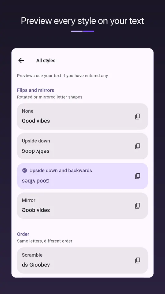 Flip Text screenshot 2