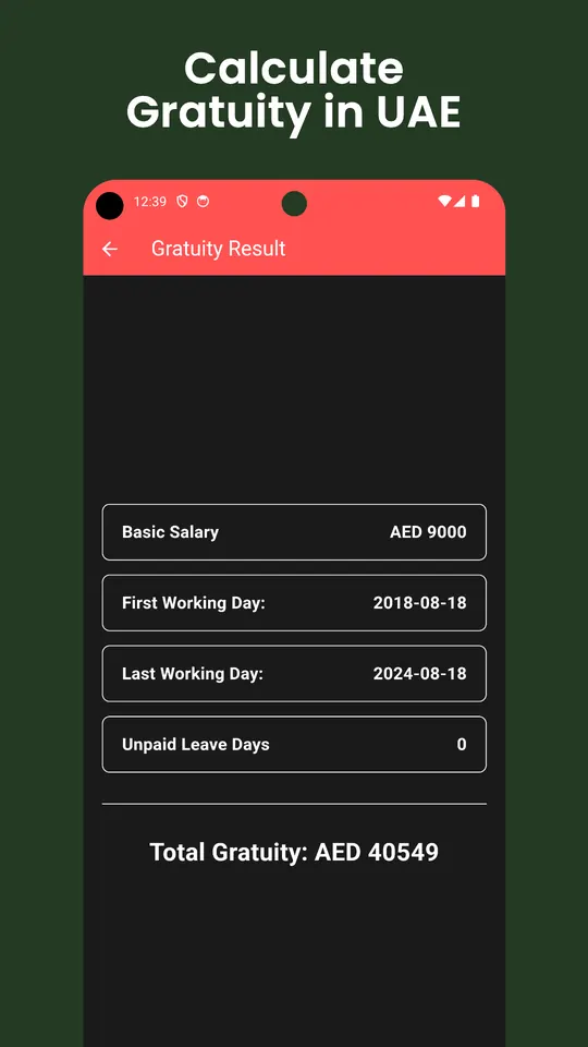 Gratuity Calculator UAE screenshot 4