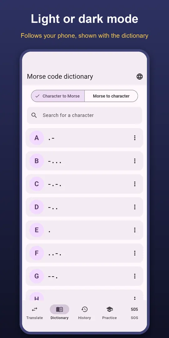Morse Code Translator screenshot 4
