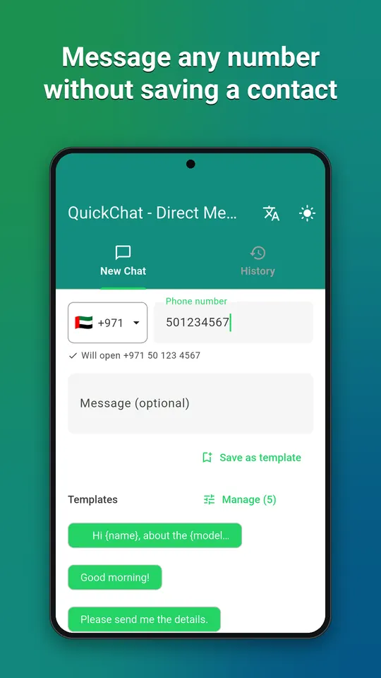QuickChat screenshot 1