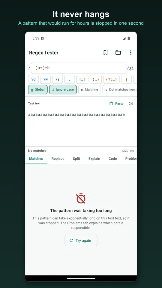 Regex Tester screenshot 3