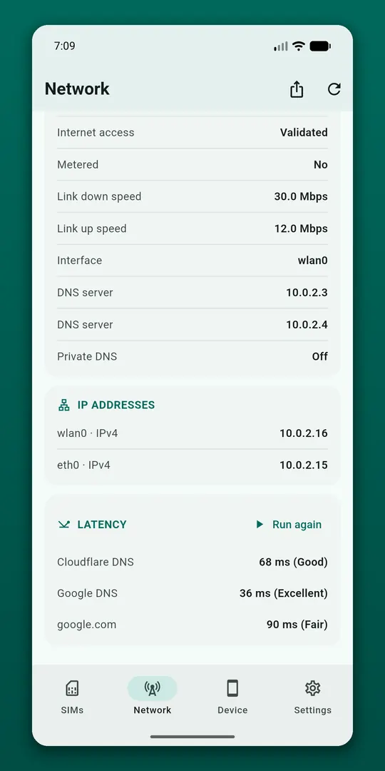 SIM Card Info screenshot 1