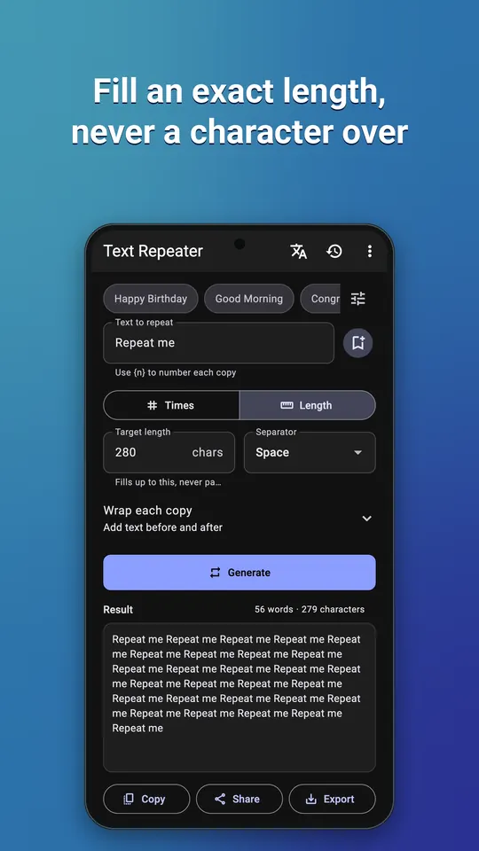 Text Repeater screenshot 3