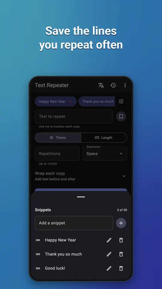 Text Repeater screenshot 4