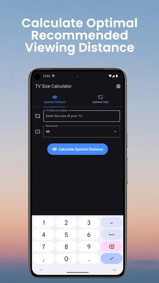 TV Size Distance Calculator screenshot 4